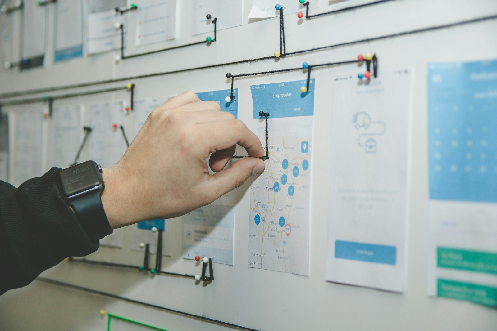 Enterprise architects mapping a technology landscape